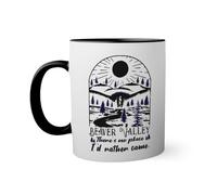 Beaver Valley Theres No Place Id Rather Be Taza de color negro con mango a juego 330ml