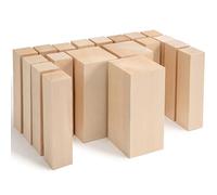 BeaverCraft Bloques de tilo para tallado BW19 - Set de bloques suaves sin acabar para whittling y tallado, perfectos para manualidades, artesanía, proyectos escolares y la talla de cucharas y figuras