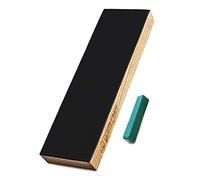 BeaverCraft Correa de cuero para afilar cuchillos LSC4P1 - Kit de afilado con compuesto de pulido - Afilador de cuchillos de 20 cm - Asentador de cuero largo