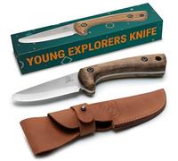 BeaverCraft cuchillo de supervivencia para niños seguro para niños de 8 a 12 años con funda cuchillo de corte para primeros auxilios con punta redondeada BSH Kid
