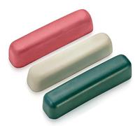 BeaverCraft P03 Kit de Pasta de Pulido para Cuero - Compuesto de Pulido Rojo Blanco Verde - Pasta Abrasiva para Afilado y Pulido de Cuchillos