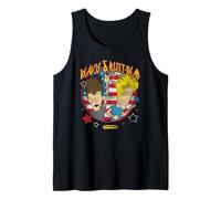 Beavis and Butt-Head 4th Of July Vintage Americana Logo Camiseta sin Mangas