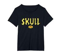 Beavis and Butt-Head Halloween Butt-Head Skull Logo Costume Camiseta, Mujer Tallas Grandes, Negro, 6XL Grande
