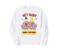Beavis and Butt-Head Hey Baby Sofa Scene Funny Cartoon Sudadera