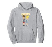 Beavis and Butt-Head Logo Rock Out Color Sudadera con Capucha