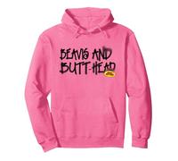 Beavis & Butt-Head Graffiti Texto Sudadera con Capucha, Unisex para Adultos, Rosa Brillante, M