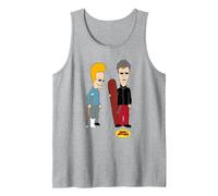 Beavis & Butt-Head Snowboard Deportes de Invierno Camiseta sin Mangas, Hombre, Gris Jaspeado, XXL