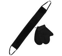 Beavorty 1 Juego Conjunto De Exfoliante Manopla Exfoliante Manopla De Espuma De Baño Guantes De Baño Para Ducha Exfoliante Guante Exfoliante Corporal Depurador De Cuerpo Flocado Black