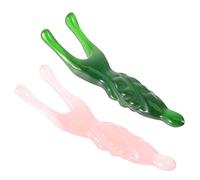 Beavorty 1 Juego Palo De Masaje Masajeador Espalda Masajeador De Espalda Masajeador De Acupuntura Rodillo De Masaje Herramienta De Belleza Tablero De Raspado Multifuncional Resina 2 Piezas