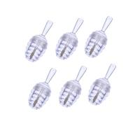 Beavorty 1 Juego Tubo De Brillo De Labios De Nido De Abeja Tubos Bálsamo Tubo De Brillo De Labios De Miel Base De Brillo De Labios Transatlántico Varita Mágica Tapa Abs Transparent 6 Piezas