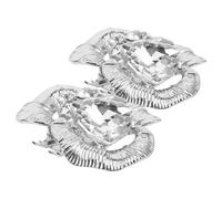 Beavorty 1 Par Decoraciones de flores de zapatos clips Accesorio casarse inserciones desmontable clip de zapato para mujer hebilla de clip de de novia de boda pedrería Plata