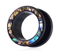 Beavorty 1 Par pendientes de concha Publicar aretes para mujeres earrings camillas de oído camillas de oreja de mujer perno prisionero de la oreja de las mujeres expansores de oído Vistoso