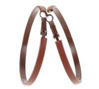 Beavorty 1 Par Pendientes Exagerados De Cuero Manguito De Oreja De Plata Esterlina Piercings Falsos Pendientes Pendientes De Enhebrador Pendientes De Oruga Pu Light Brown