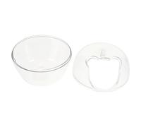 Beavorty 1 Pc baño de hámster contenedor de baño Recipiente Transparente bañera Caja de Ducha Lavabo de plástico para hámster proposito Doble Tina Inodoro envase baño de Arena