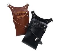 Beavorty 1 Pieza 6 Bolsa de Tijera cortapelos para Barba para Hombres Recortadora cortapelos Hombre Kit de Corte de Pelo clíper Cortador de Pelo Barber riñonera de peluquería Brown