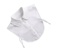 Beavorty 1 Pieza Chifón camisa cuello falso cuello falso desmontable inserto de cuello desmontable blusa desmontable con cuello falso cuello de cuello falso cuello gasa