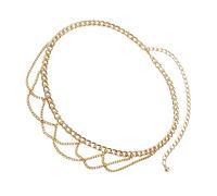 Beavorty 1 Pieza Cinturón de Cuerpo Femenino de Metal Retro para Combinaciones con Jeans y Chic