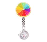 Beavorty 1 Pieza Reloj de Bolsillo con Pinza para medicos Accesorios de Enfermera Colgante enfermería Relojes de Mujer cronometrador del sanatorio Reloj de Bolsillo de Enfermeras Colorful