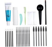 Beavorty 1 Set Crema Morir Kit Frente Kit Permanente Kit De Aplicación Frente Kit Kit Gel Jabón Conjunto De Plástico Incoloro
