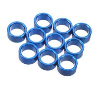 Beavorty 10 Anillos de Identificación de Aluminio para Palomas, Reutilizables y Versátiles, Color Azul, Ideales para Entrenar y Organizar Carreras de Palomos