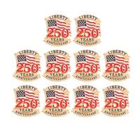 Beavorty 10 Broches Patrióticos de Aleación para Mujer y Hombre, Insignias del Día la Independencia de Estados Unidos Bandera Americana, Pack de 10 Pines de Solapa para Ropa y Accesorios