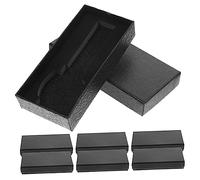 Beavorty 10 Cajas de Papel para Reloj con Esponja Protectora, Diseño Rectangular Negro, Ligero y Portátil, Adecuado para Obsequio en Bodas y Día Especial