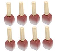 Beavorty 10 Frascos de Vidrio para Esmalte de Uñas Rellenable de 15ml con Tapa y Pincel, Envases Cosméticos Vacíos para Decoración de Uñas Diy, Capacidad Grande y Diseño Elegante