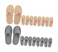 Beavorty 10 Pares Zapatillas Cerradas para Casa y Spa Plegables y Portátiles Antideslizantes para Invitados Hombres y Mujeres Cómodas para y Doméstico
