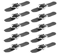 Beavorty 10 Piezas De Hebilla De Cinco Puntas Con Forma De Estrella Accesorios Para El Cabello Clips Decorativos Para Zapatos Adornos Para Zapatos Clips Para El Cabello Con Forma De