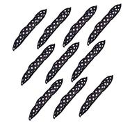 Beavorty 10 Piezas rodillo de pelo de esponja mini herramientas para peinar el cabello estilo productos hair curler hair rollers palo rizador de pelo palos de rizo de esponja paño Black