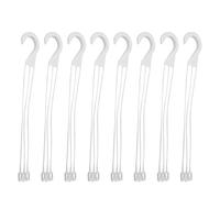 Beavorty 10 Unidades Colgador de Plantas de Plástico Blanco para Macetas de 20cm Cadena Resistente, Soporte Fuerte y Flexible para Jardín E Interior