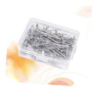 Beavorty 100 piezas Alfileres T Inoxidable para Pelucas con Caja de Plástico para Costura Bloqueo para Modistas y Manualidades