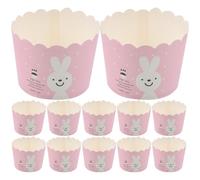 Beavorty 100 Piezas de Tazas para Hornear Pequeñas de Papel Resistente al Aceite, Desechables y Resistentes a Altas Temperaturas, Ideales para Muffins, Pasteles y Repostería Casera