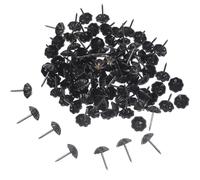 Beavorty 100 Unidades Tachuelas Decorativas para Tapicería de Muebles y Sofá, de Hierro Negro, Resistentes Deformación Desgaste, Ideales para Proyectos de Bricolaje