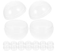 Beavorty 100 Unids Pequeñas Cápsulas Redondas Distribuidor Automático De Gumball Cápsulas Vacías Contenedores De Transparente Para Niños Favor De Fiesta Premio 45mm