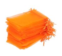Beavorty 100piezas Bolsas De Organza Bolsitas Transparentes Con Cierre Para De Bodas Cumpleaños y Almacenamiento De Joyería