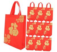 Beavorty 10piezas Bolsas de Obsequio de Bendición para Año Estilo Chino Reutilizables Estándar Decoración Festiva Festival de Primavera