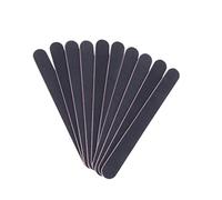 Beavorty 10piezas Limas De Uñas Doble Cara De Material Eva Negro Herramienta De Manicura Para Salones y Uso Personal Para Lijado y Pulido De Uñas