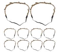 Beavorty 10piezas Material De Diadema De Ratán Cabello Decoración De Simuladas Estilo Rústico Para Manualidades Diy y Tocado De Fiesta