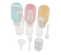 Beavorty 11piezas Botellas de Viaje Rellenables para Cosméticos Cuidado Piel y Viajes Avión Botellas Pequeñas de Plástico para Líquidos Loción y Artículos de Tocador