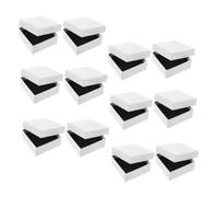 Beavorty 12 Cajas de Almacenamiento de Embalaje de Joyas para Collares y Anillos, Forro de Esponja, Capacidad Espaciosa, Adecuado para San Valentín y Propuestas de Matrimonio