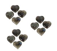Beavorty 12 Piezas De Adornos De Labradorita Piedras Delicadas Talladas Palma Preocupación Forma De Corazón Decoraciones De Piedra Adornos De Piedra Piedras Chakra Colección De Iniciación