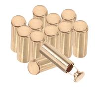 Beavorty 12 Piezas Tapón de Cordón de Metal para Sudaderas y Pantalones | Aleación de Zinc, Diseño Minimalista y Elegante, Color Dorado, Ajuste Fácil, Uso Multi Funcional