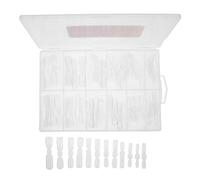 Beavorty 120 Unidades Kit Uñas Postizas Transparentes de Plástico con Moldes Dual Form y Líneas de Escala Extensiones de Uñas para Manicura DIY Casa para Principiantes