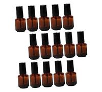 Beavorty 15 Piezas Botella De Esmalte De Uñas Vacía Botella De Esmalte De Uñas Recargable Botellas De Esmalte De Uñas De 10ml Vacías Botellas De Clavos Vacías Vidrio Brillante Gel