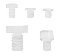 Beavorty 150 Piezas Parachoques Protectores para Muebles Transparentes de Silicona, Espaciadores Antideslizantes Vástago Integrado, 5 Tamaños para Mesas, Armarios y Puertas, Almohadillas