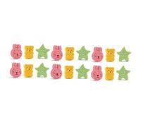 Beavorty 18piezas Esponjas De Baño Para Bebés Esponjas De Loofah Suaves Formas De Animales Estrella De Mar Oso Conejo Para Baño Higiene Infantil