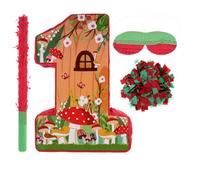 Beavorty 1juego Pinata de Champiñón para Fiesta Infantil Interactivo para Romper Decoración Temática para Cumpleaños de Niña Año Decorativo y Divertido