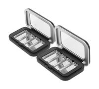 Beavorty 2 Bandejas Magnéticas para Maquillaje Bandejas Vacías para Sombras de Ojos Cubierta para Ventana Paletas de Sombras de Ojos Y Portátiles para Organizar