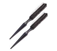 Beavorty 2 Cepillos Profesionales Para Pelucas Negros, Cepillo De Cojín Puntiagudo, Desenredante Antiestático, Para Mujeres y Niñas, Cuidado y Modelado De Extensiones De Cabello